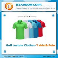 China Golf Items supplier golf t-shirt customized your logo brand