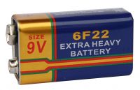 Extra Long Life super heavy duty battery 6F22 9V / Carbon Zinc battery
