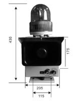 AC220V warning alarm device, sound warning strobe light alarm