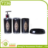 Modern Iron Flower Pattern Decorative European Style Custom Bathroom Set