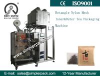 Automatic Rectangle Nylon Mesh Inner and Outer Tea Bag Packing Machine (Electric Scales Filler)