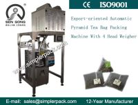 Automatic Triangle Tea Bag Packaging Machine with 4 Electric Scales