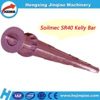 Interlocking and frictional pressure form kelly bar