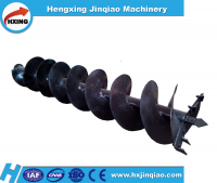 Auger Drilling Unit for guardrail installation pile drivers
