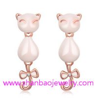 Sell Gold Plating Zircon Costume Fashion Jewelry Women Earrings