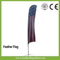 Custom Advertising Feather Beach Flags/Custom Advertising outdoor teardrop flying feather flag