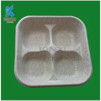 Custom Eco Friendly Fiber Paper Fast Food Packaging Tray