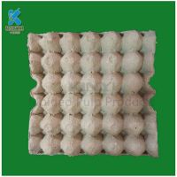 Custom Eco friendly yellow pulp molded fiber egg packaging