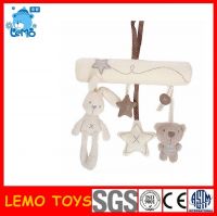 Plush baby rattle toys