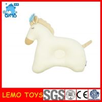 100% cotton horse animal baby pillow