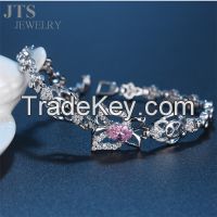 18K White Gold Bracelet Jewelry Butterfly Cuff Bracelets Bangles