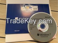 Software Windows 7 Pro Coa Key OEM Label 100% Online Sticker