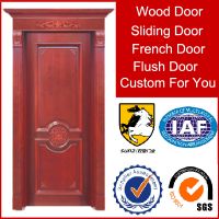 China Gold Supplier Entry Door Exterior Position Wood Room Door Design