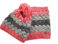 winter warm hat-scarf set