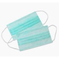 Clean Disposable Earloop nonwoven blue 3-ply surgical face mask fabric White Blue Color Available