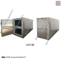 2 body Stainess Steel Mortuary Refrigerator for Dead Body Storage Corpse Freezer