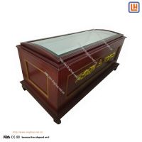 Wooden Funeral Display Body Ice Box Air-Condition Coffin Corpse Refrigerator for Dead Body Storage
