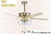 48'' modern gilding meting ceiling fan light