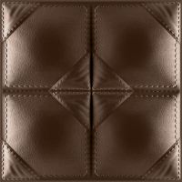 3D PU Leather Wall Panel 1012-6 for Modern Interior Decoration