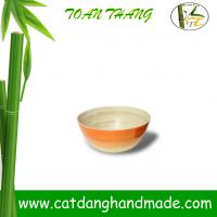 Factory best quality lacquer bamboo fiber bowl