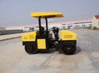 3 ton double drum road roller driving road for sale