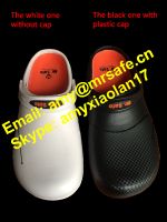 anti-slip silpper, kitcken safety slipper with plactic protective cap