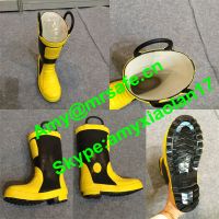 Fireman rubber boots Heat Insultion Waterproof  Fire Fighting Protective Boots