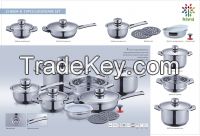 Best Quality Satin Polishing Noodle Cooking Pot Set Stainless Steel Fo