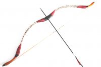 Handcraft Traditional Red and Leopard Recurve Bow 25lb For Weman Or Teenagers Archery Hunting