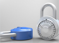 New Design Word-Dial Combination Lock (1601N)