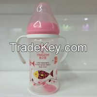 New Design BPA free plastic baby milk bottles 240ml 8oz manufacture