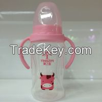 New design 270ML/9OZ BPA Free Wide Neck PP feeding bottle for baby