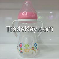 330ml 11oz New design high quality PP big milk bottles with handle who