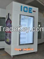 Glass door ice merchandiser / Bagged ice storage freezer for sell