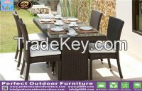 5 PCS outdoor rattan dining table