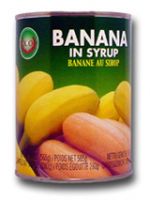 Canned banana in light syrup