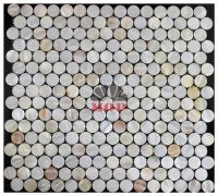 Selling round mother of pearl mosaic background wall