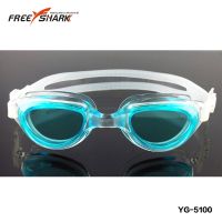 Swimming usage eco-friendly silicone frame swimming goggles