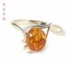 925 silver natural amber ring(No.130)