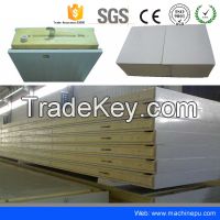 Polyurethane sandwich roof panel for panel house / pu foam panel