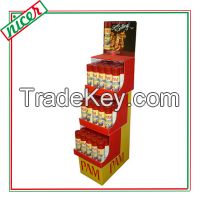 Economic Corrugated Self Ready Booth Display for tins