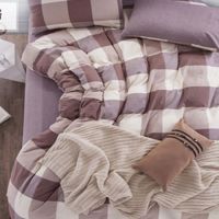 Grid Pattern Bedding 4 Piece Set 2.0m