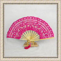 Bamboo Origin Craft Fan By Hand Embroidery