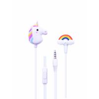 Unicorn Rainbow Model Cute Carton Wired Kids Earphone For MP3 and Phone