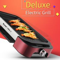 Electric Grill Pan with Non-stick Surface BBQ Griddle Indoor and Outdoor with Top Quality