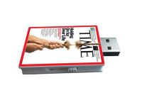mini book magazine shape Custom Logo USB Flash Drive Stick for promotion