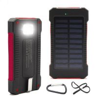 PB18 Outdoor Solar Power Bank with Water proof and dust proof and UNbreak and light function 10000mAh
