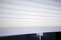 Temporary Pleated Shades - Pinch Cord System