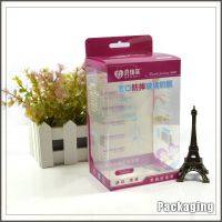 Wholes customzied small clear hard plastic packaging box