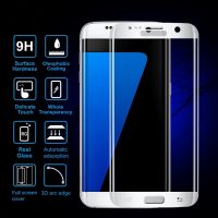 Wholesale Mobile Phone Accessories 3D Curved Full Cover 9H Premium Tempered Glass Screen Protector for Samsung Galaxy S7 Edge